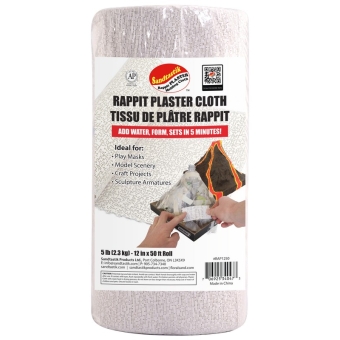 Rappit Plaster Cloth Craft Grade - 12 in X 50 ft Roll